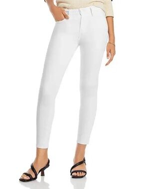 PAIGE Hoxton Ankle Jeans High Rise Skinny Fit Crisp White Size 27